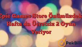 Epic Games Store Önümüzdeki Hafta da Ücretsiz 2 Oyun Veriyor