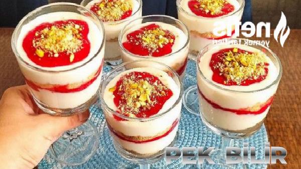 Cheesecake Tadında Çilek Soslu Magnolia (Videolu) 8 cheesecake tadinda cilek soslu magnolia videolu 6 Dw2frtqT