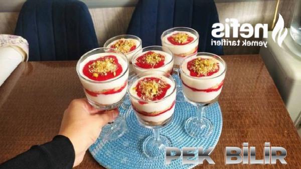 Cheesecake Tadında Çilek Soslu Magnolia (Videolu) 10 cheesecake tadinda cilek soslu magnolia videolu 8 B2nl4vT9